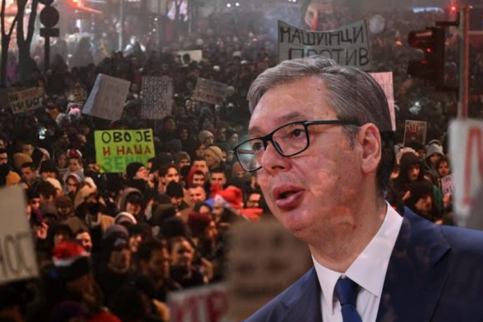 Nova procjena zatresla Srbiju – studenti ispred Vučićevog SNS-a