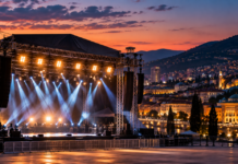 Dua Lipa bi mogla stići u Sarajevo: U igri još jedno veliko svjetsko muzičko ime Velika koncertna bina u Sarajevu – ilustrativni vizual