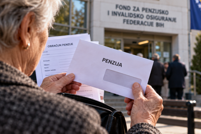 Penzije za august u FBiH