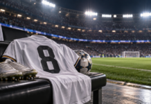 Težak udarac za Real Madrid: Jedna od najvećih zvijezda doživjela ozbiljnu povredu Dres fudbalera na klupi nakon povrede – ilustrativni vizual