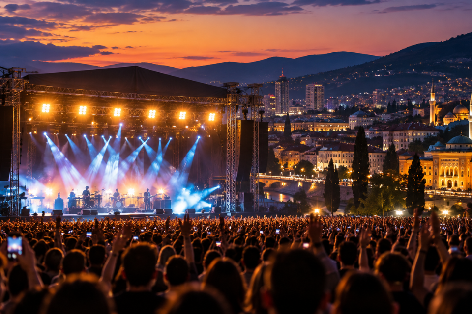 Dua Lipa bi mogla stići u Sarajevo. Veliki koncert na otvorenom u Sarajevu – ilustrativni vizual