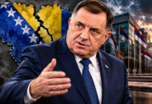 Dodik ponovo nazvao BiH „nakaradom“: Žestoka poruka nakon izbora, a ono što je najavio moglo bi izazvati nove političke potrese! Milorad Dodik nakon izjave u kojoj je BiH nazvao nakaradom i najavio političke poteze SNSD-a – AI ilustracija.