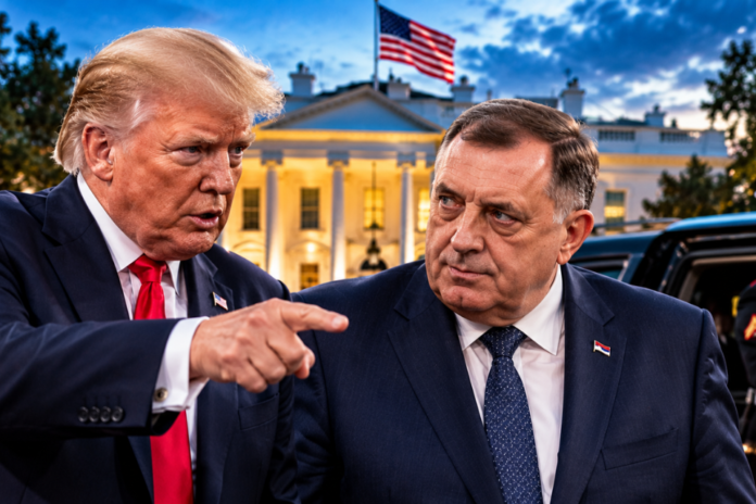 Nova drama u Washingtonu – Milorad Dodik i Donald Trump u ilustraciji političkih kontakata s Bijelom kućom