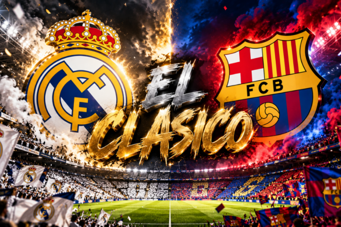 Real Madrid i Barcelona – grbovi dva velika rivala uz spektakularnu atmosferu El Clasica.