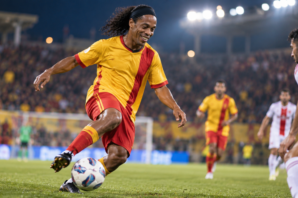 Ronaldinho – ilustracija povratka legendarnog brazilskog fudbalera na teren u dresu Ravenne.