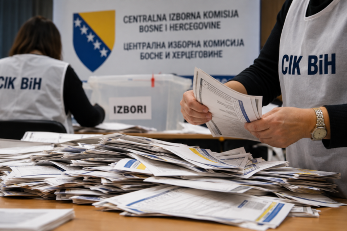 Ručno brojanje glasova na 246 biračkih mjesta u BiH nakon odluke Centralne izborne komisije