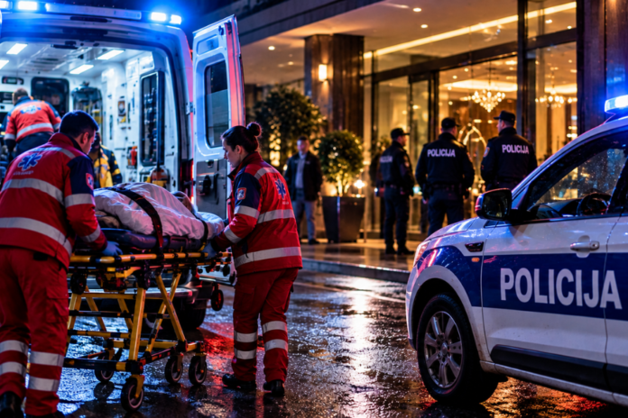Tragedija u Istanbulu – ilustracija hitne pomoći i policije ispred hotela nakon smrtonosnog trovanja